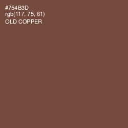 #754B3D - Old Copper Color Image